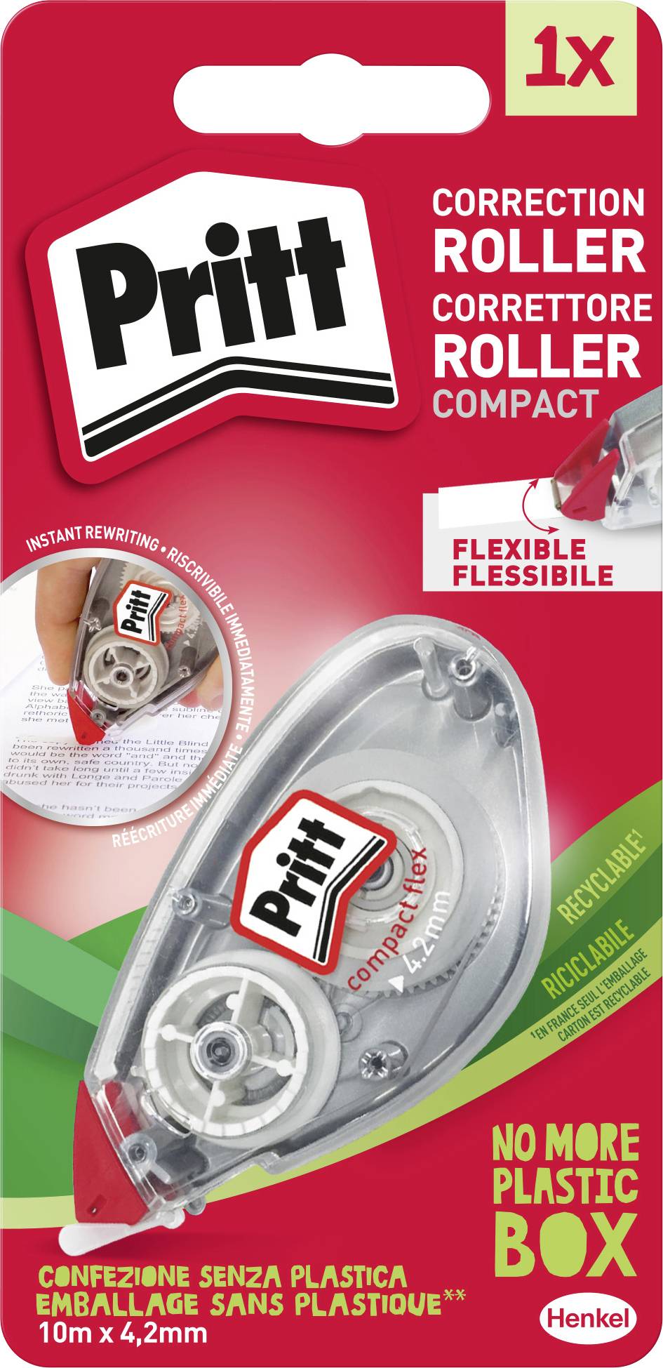Pritt Correctieroller compact flex 4.2 mm Wit 10 m 1 stuk(s)