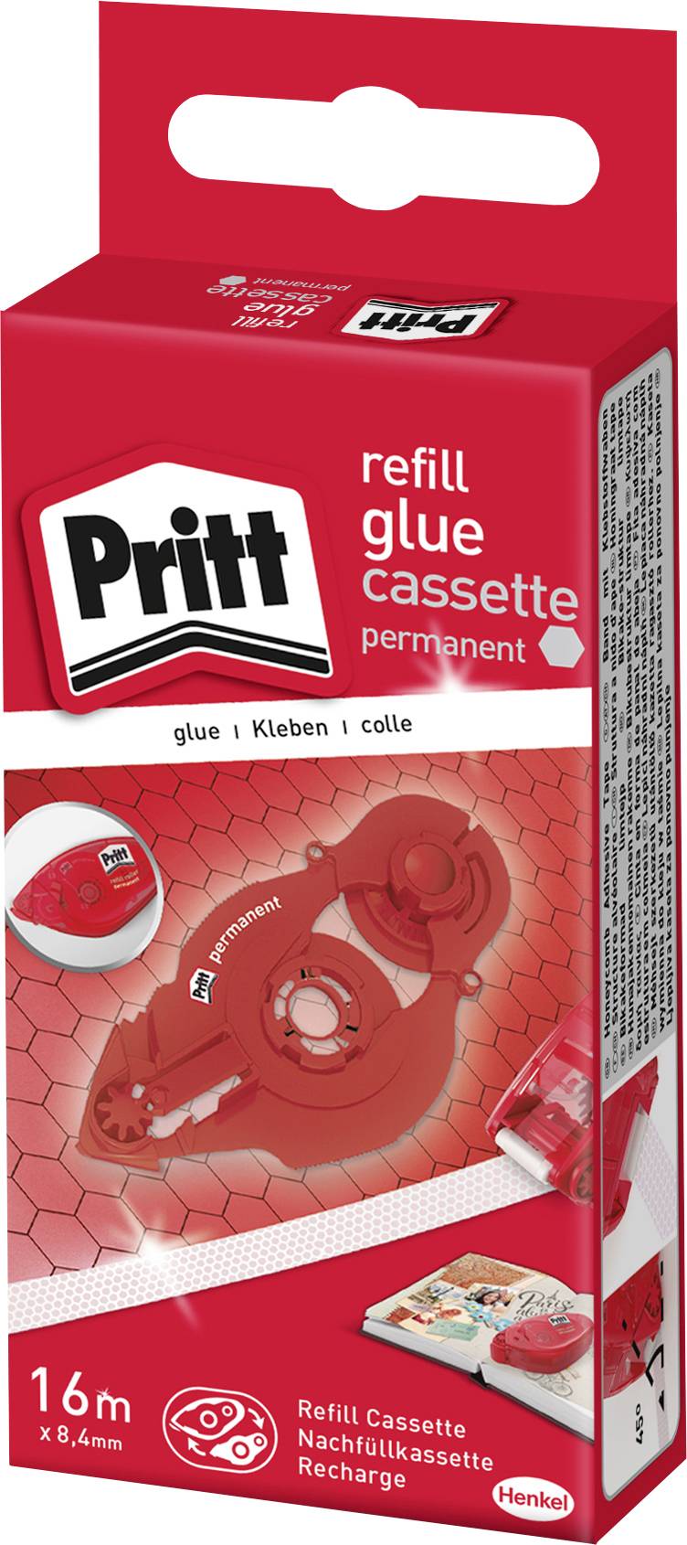 Pritt Navulling voor lijmroller Refill permanent 8.4 mm 16 m Permanent hechtend ZRXPH 1 stuk(s)