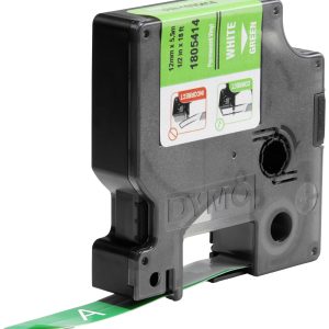 Etiketten DYMO IND RHINO 1805414 Vinyl Tapekleur: Groen Tekstkleur:Wit 12 mm 5.5 m Etiketten DYMO IND RHINO 1805414 Vinyl Tapekleur: Groen Tekstkleur:Wit 12 mm 5.5 m