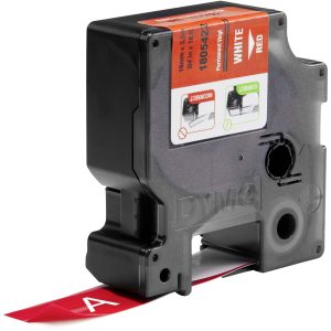 Etiketten DYMO IND RHINO 1805422 Vinyl Tapekleur: Rood Tekstkleur:Wit 19 mm 5.5 m Etiketten DYMO IND RHINO 1805422 Vinyl Tapekleur: Rood Tekstkleur:Wit 19 mm 5.5 m