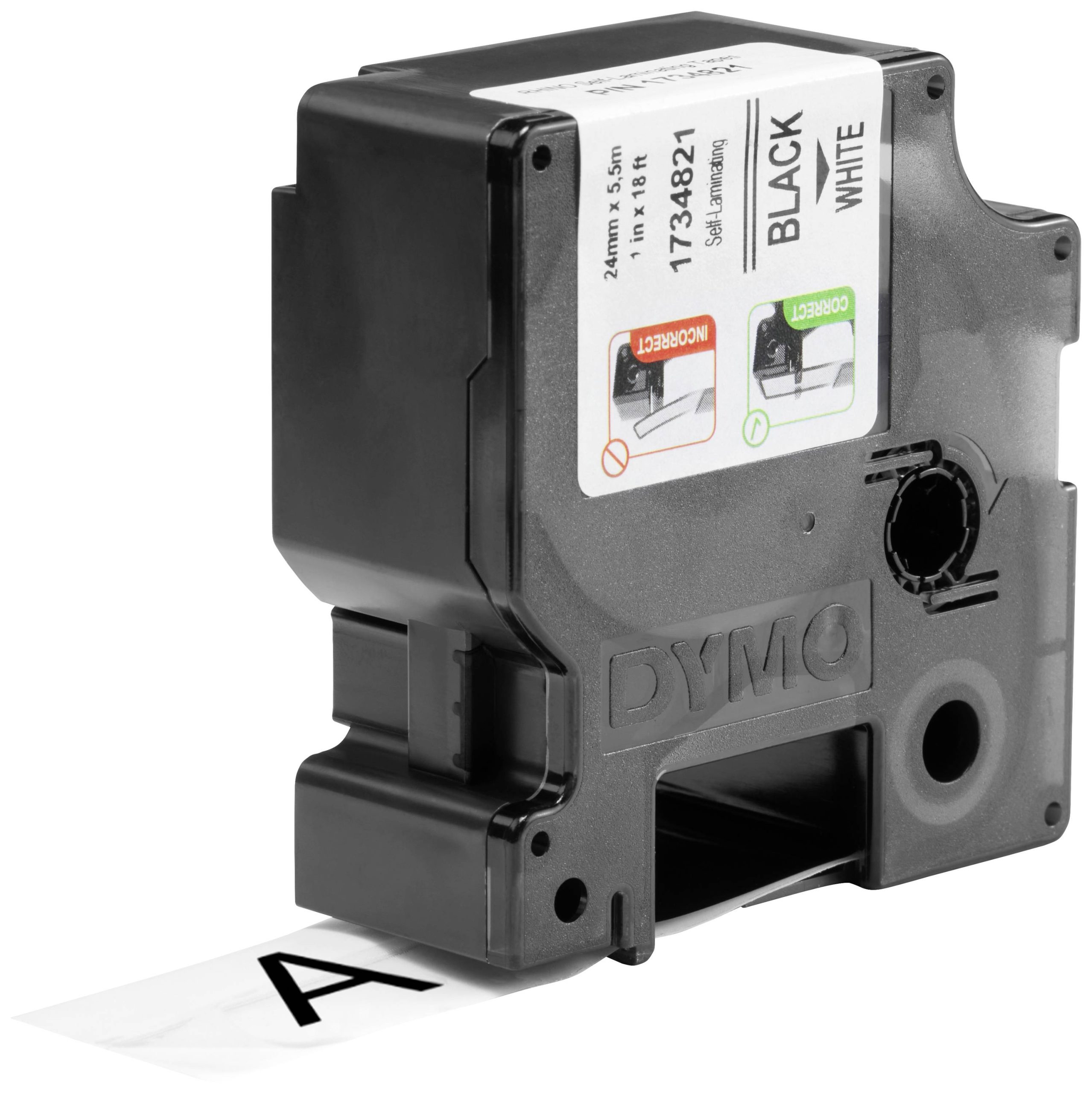Etiketten DYMO IND RHINO S0773860 Vinyl Tapekleur: Wit Tekstkleur:Zwart 24 mm 5.5 m