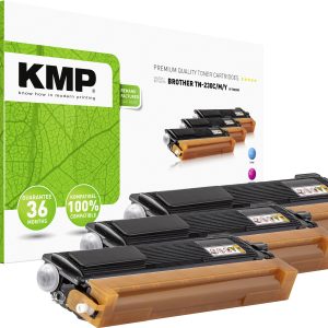 KMP Tonercassette vervangt Brother TN-230C, TN-230M, TN-230Y, TN230C, TN230M, TN230Y Compatibel Cyaan, Magenta, Geel 140 KMP Tonercassette vervangt Brother TN-230C, TN-230M, TN-230Y, TN230C, TN230M, TN230Y Compatibel Cyaan, Magenta, Geel 140