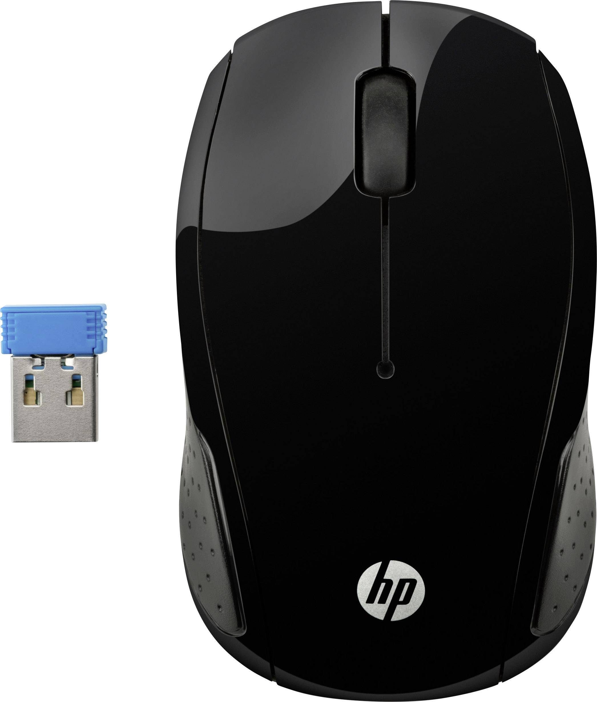 HP Wireless 200 Muis Radiografisch Optisch Zwart 3 Toetsen 1000 dpi