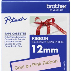 Etiketten Brother TZe, TZ TZe-RE34 Tapekleur: Roze Tekstkleur:Goud 12 mm 4 m Etiketten Brother TZe, TZ TZe-RE34 Tapekleur: Roze Tekstkleur:Goud 12 mm 4 m
