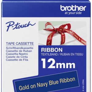 Etiketten Brother TZe, TZ TZe-RN34 Tapekleur: Marine-blauw Tekstkleur:Goud 12 mm 4 m Etiketten Brother TZe, TZ TZe-RN34 Tapekleur: Marine-blauw Tekstkleur:Goud 12 mm 4 m