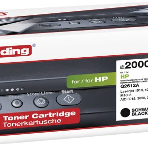 Edding Toner vervangt Canon, HP 12A Compatibel Zwart 2000 bladzijden EDD-2000 18-2000