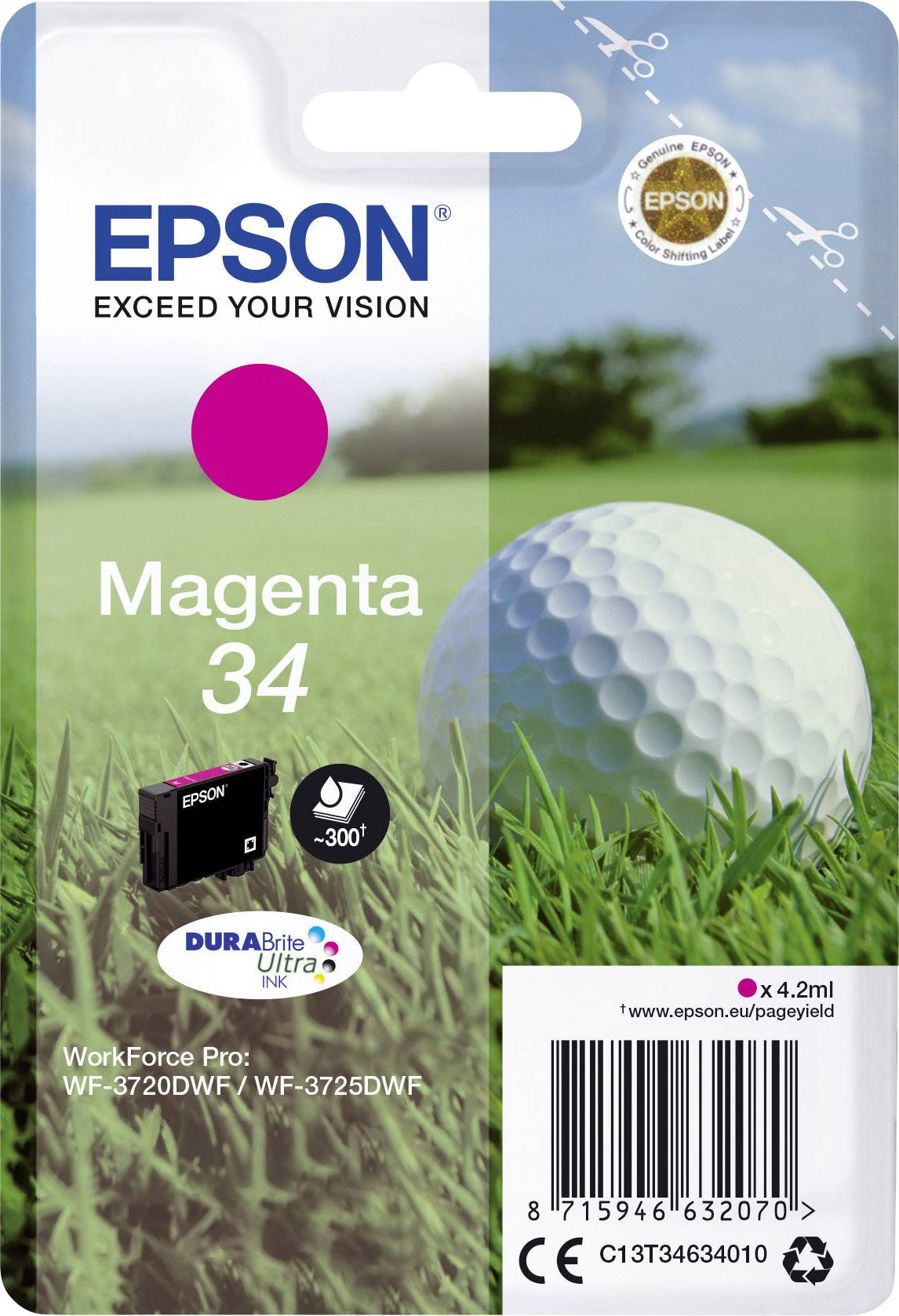 Epson Inktcartridge 34 Origineel Magenta C 13 T 34634010