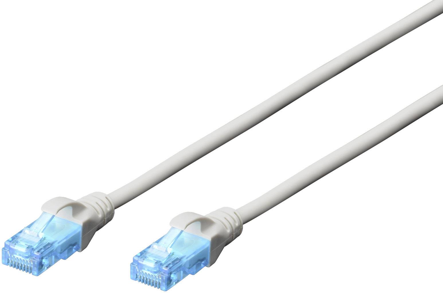 Digitus DK-1512-030 RJ45 Netwerkkabel, patchkabel CAT 5e U/UTP 3.00 m Grijs 1 stuk(s)