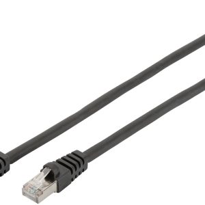 Digitus DB-160144-010-S RJ45 Netwerkkabel, patchkabel CAT 6 S/FTP 1.00 m Zwart Halogeenvrij, Verdraaide paren 1 stuk(s)