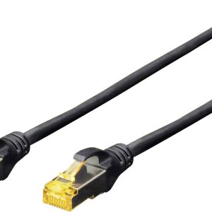 Digitus DK-1644-A-070/BL RJ45 Netwerkkabel, patchkabel CAT 6A S/FTP 7.00 m Zwart Halogeenvrij, Verdraaide paren, Snagles Digitus DK-1644-A-070/BL RJ45 Netwerkkabel, patchkabel CAT 6A S/FTP 7.00 m Zwart Halogeenvrij, Verdraaide paren, Snagles