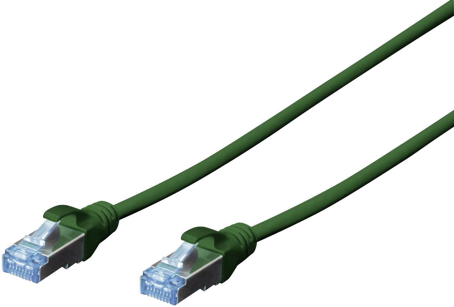 Digitus DK-1532-010/G RJ45 Netwerkkabel, patchkabel CAT 5e SF/UTP 1.00 m Groen Verdraaide paren 1 stuk(s)