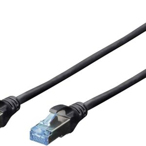Digitus DK-1532-010/BL RJ45 Netwerkkabel, patchkabel CAT 5e SF/UTP 1.00 m Zwart Verdraaide paren 1 stuk(s)
