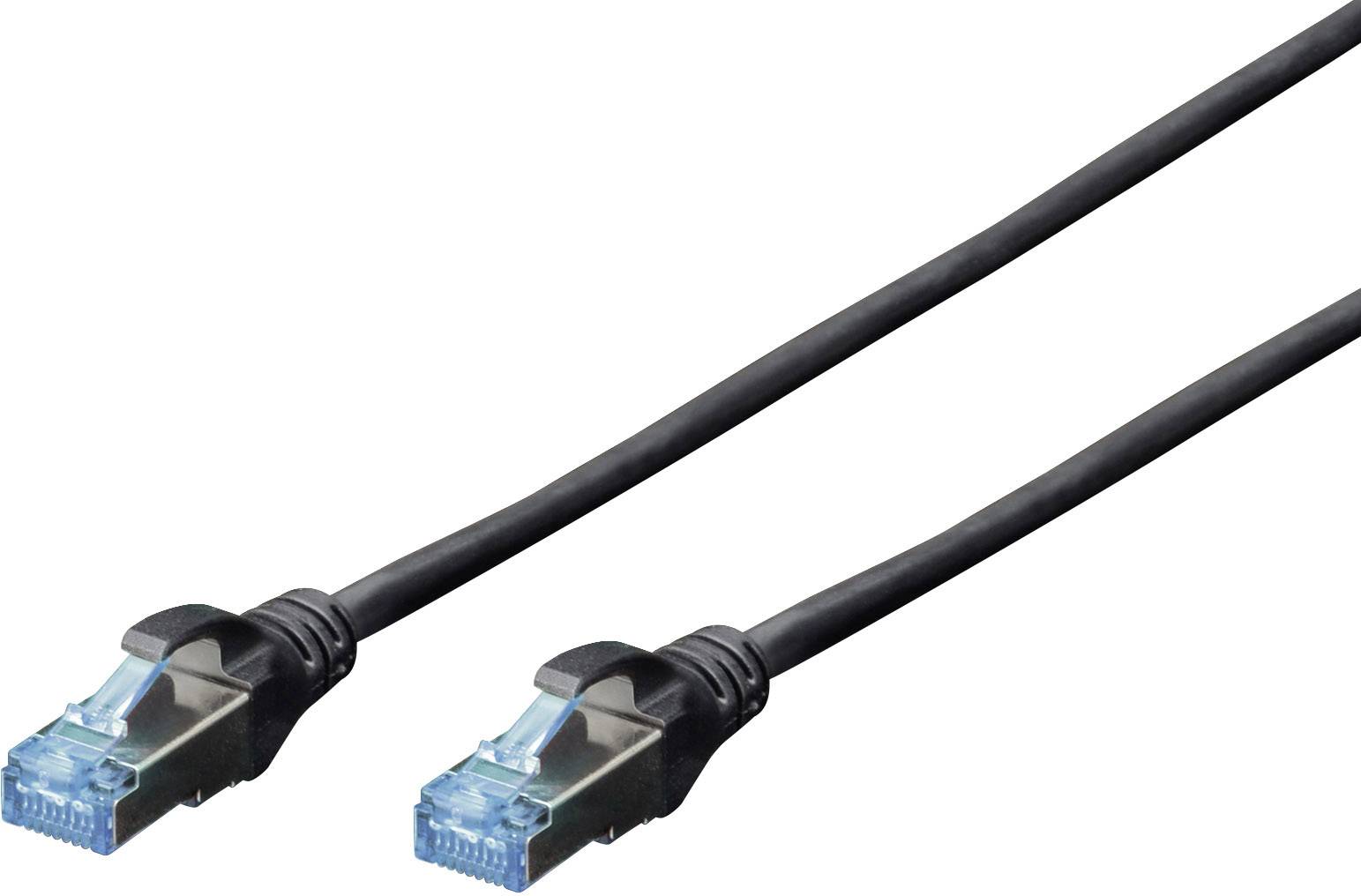 Digitus DK-1532-010/BL RJ45 Netwerkkabel, patchkabel CAT 5e SF/UTP 1.00 m Zwart Verdraaide paren 1 stuk(s)