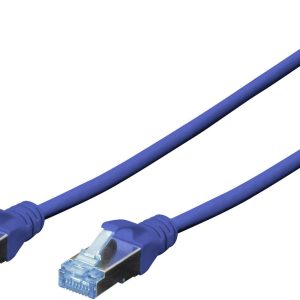 Digitus DK-1532-005/B RJ45 Netwerkkabel, patchkabel CAT 5e SF/UTP 0.50 m Blauw Verdraaide paren 1 stuk(s)