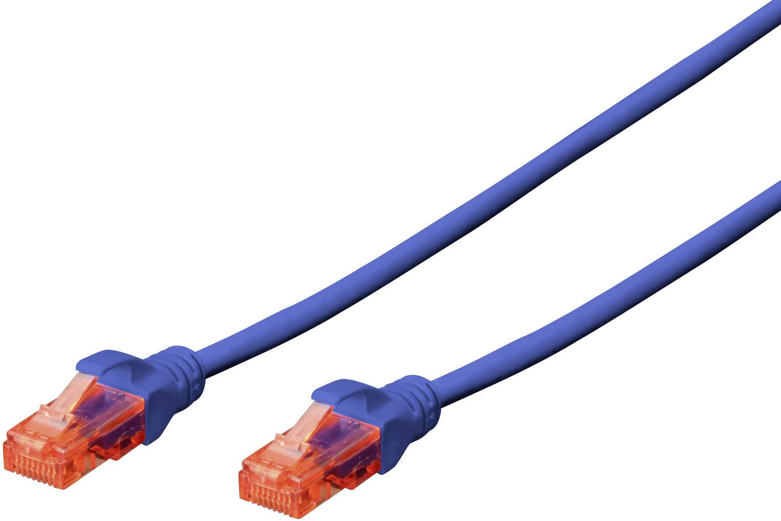 Digitus DK-1612-030/B RJ45 Netwerkkabel, patchkabel CAT 6 U/UTP 3.00 m Blauw Verdraaide paren 1 stuk(s)