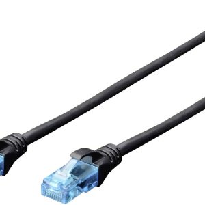 Digitus DK-1512-050/BL RJ45 Netwerkkabel, patchkabel CAT 5e U/UTP 5.00 m Zwart Verdraaide paren 1 stuk(s) Digitus DK-1512-050/BL RJ45 Netwerkkabel, patchkabel CAT 5e U/UTP 5.00 m Zwart Verdraaide paren 1 stuk(s)