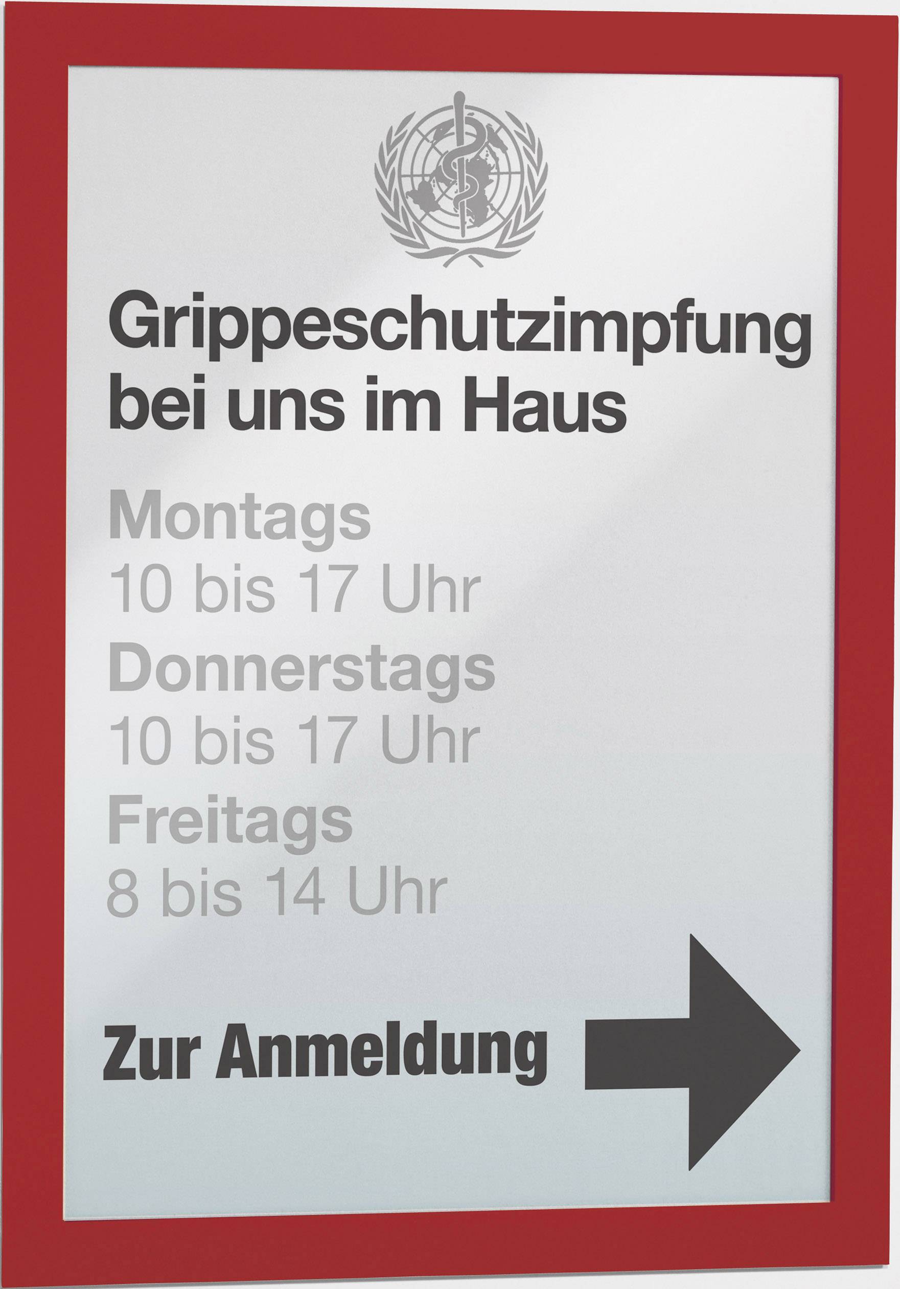 Durable 488203 Infoframe, zelfklevend Rood (l x b x h) 236 x 322 x 236 mm DIN A4