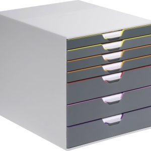 Durable VARICOLOR 7 – 7607 760727 Ladebox Grijs DIN A4, DIN C4, Folio, Letter Aantal lades: 7 Durable VARICOLOR 7 – 7607 760727 Ladebox Grijs DIN A4, DIN C4, Folio, Letter Aantal lades: 7