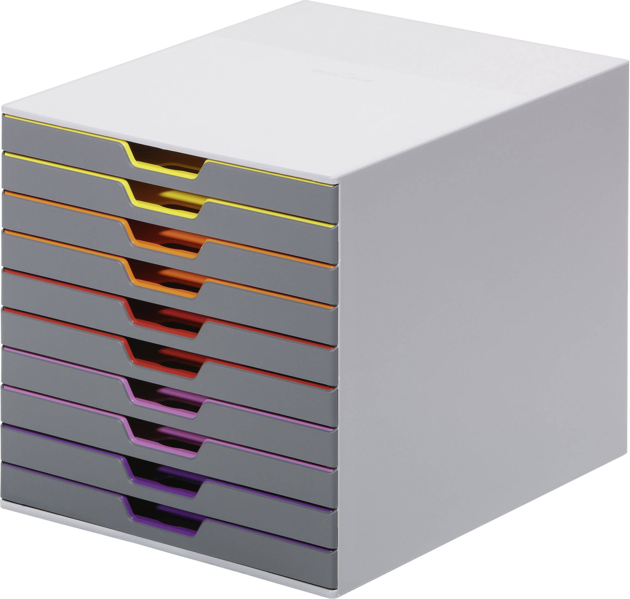 Durable VARICOLOR10 - 7610 761027 Ladebox Grijs DIN A4, DIN C4, Folio, Letter Aantal lades: 10