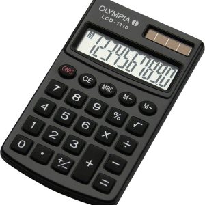 Olympia LCD 1110 Zakrekenmachine Zwart Aantal displayposities: 10 werkt op zonne-energie, werkt op batterijen (b x h x d Olympia LCD 1110 Zakrekenmachine Zwart Aantal displayposities: 10 werkt op zonne-energie, werkt op batterijen (b x h x d