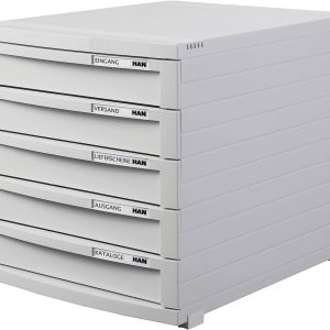 HAN CONTUR 1505-11 Ladebox Lichtgrijs DIN A4, DIN B4, DIN C4 Aantal lades: 5 HAN CONTUR 1505-11 Ladebox Lichtgrijs DIN A4, DIN B4, DIN C4 Aantal lades: 5