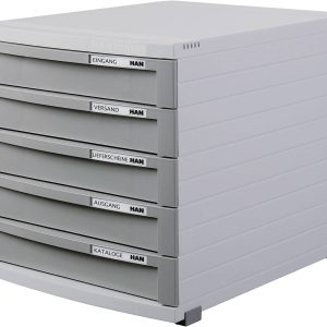 HAN CONTUR 1505-19 Ladebox Lichtgrijs DIN A4, DIN B4, DIN C4 Aantal lades: 5 HAN CONTUR 1505-19 Ladebox Lichtgrijs DIN A4, DIN B4, DIN C4 Aantal lades: 5