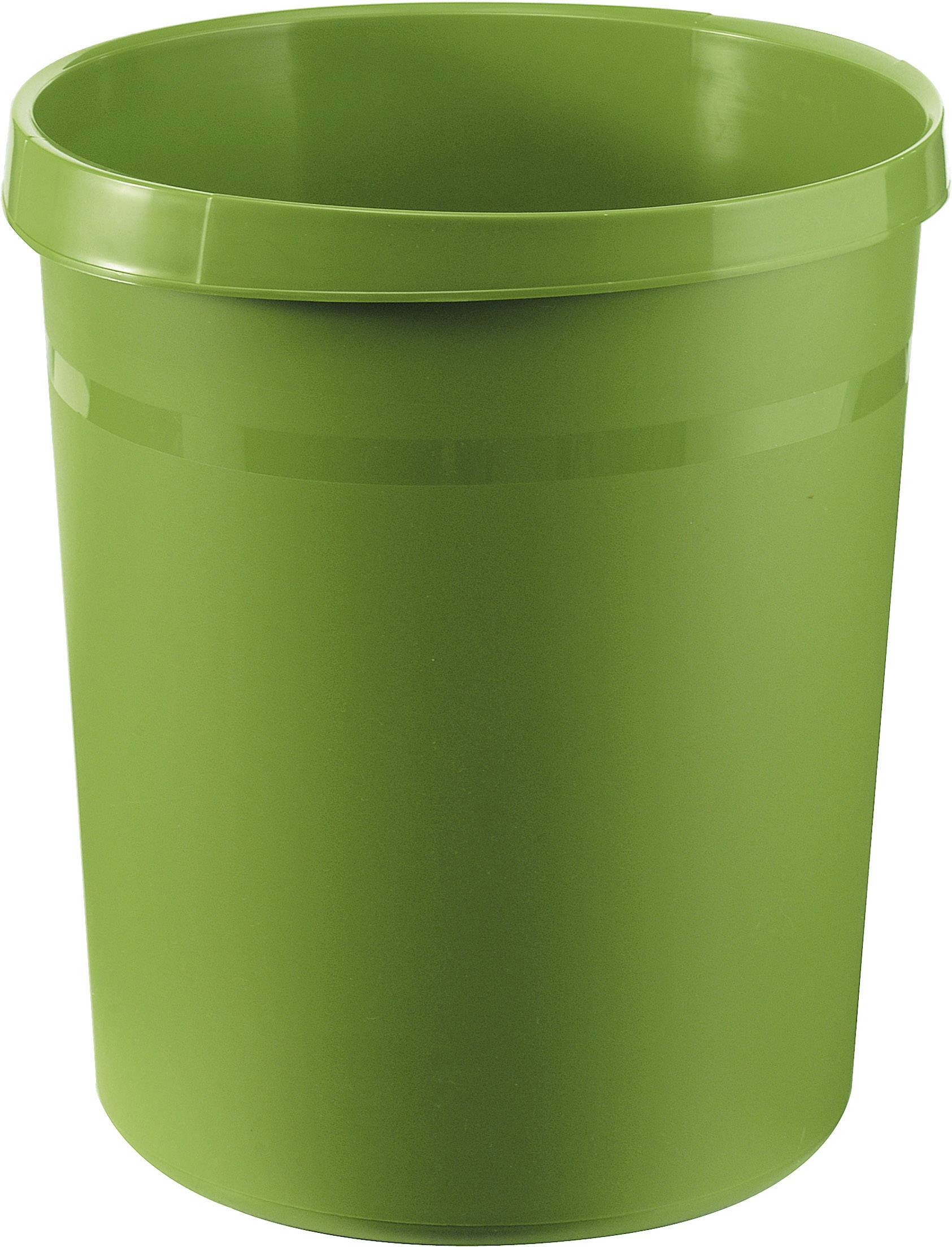 HAN GRIP 18190-05 Prullenbak 18 l (Ø x h) 31.2 cm x 34.5 cm Polypropyleen Groen 1 stuk(s)