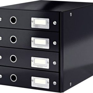 Leitz Click & Store 6049-00-95 Ladebox Zwart DIN A4 Aantal lades: 4 Leitz Click & Store 6049-00-95 Ladebox Zwart DIN A4 Aantal lades: 4