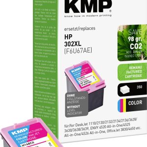 KMP Inktcartridge H168CX Compatibel vervangt HP 302XL, F6U67AE Kleur 1746,4030 KMP Inktcartridge H168CX Compatibel vervangt HP 302XL, F6U67AE Kleur 1746,4030