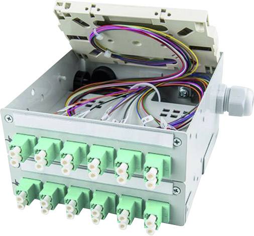 Telegärtner 100022823 Verbindingscassette voor glasvezelkabels Grijs-wit (RAL 7035) 1 stuk(s)