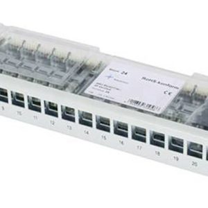 Telegärtner 100007013 24 poorten Netwerkpatchpaneel 483 mm (19″) CAT 6A 1 HE Grijs-wit (RAL 7035) Ingericht Telegärtner 100007013 24 poorten Netwerkpatchpaneel 483 mm (19″) CAT 6A 1 HE Grijs-wit (RAL 7035) Ingericht