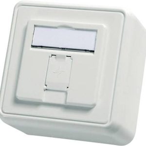 Telegärtner 100021381 Netwerkdoos Opbouw (op muur) Zonder connectoren 1 poort Alpine-wit Telegärtner 100021381 Netwerkdoos Opbouw (op muur) Zonder connectoren 1 poort Alpine-wit