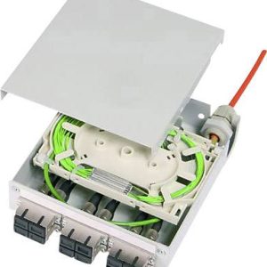 Telegärtner 100022858 Verbindingscassette voor glasvezelkabels Grijs-wit (RAL 7035) 1 stuk(s)