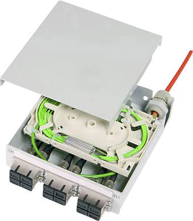 Telegärtner 100022857 Verbindingscassette voor glasvezelkabels Grijs-wit (RAL 7035) 1 stuk(s)