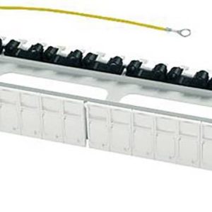 Telegärtner 100021502 24 poorten Netwerkpatchpaneel 483 mm (19″) CAT 6A 1 HE Grijs-wit (RAL 7035) Niet ingericht Telegärtner 100021502 24 poorten Netwerkpatchpaneel 483 mm (19″) CAT 6A 1 HE Grijs-wit (RAL 7035) Niet ingericht