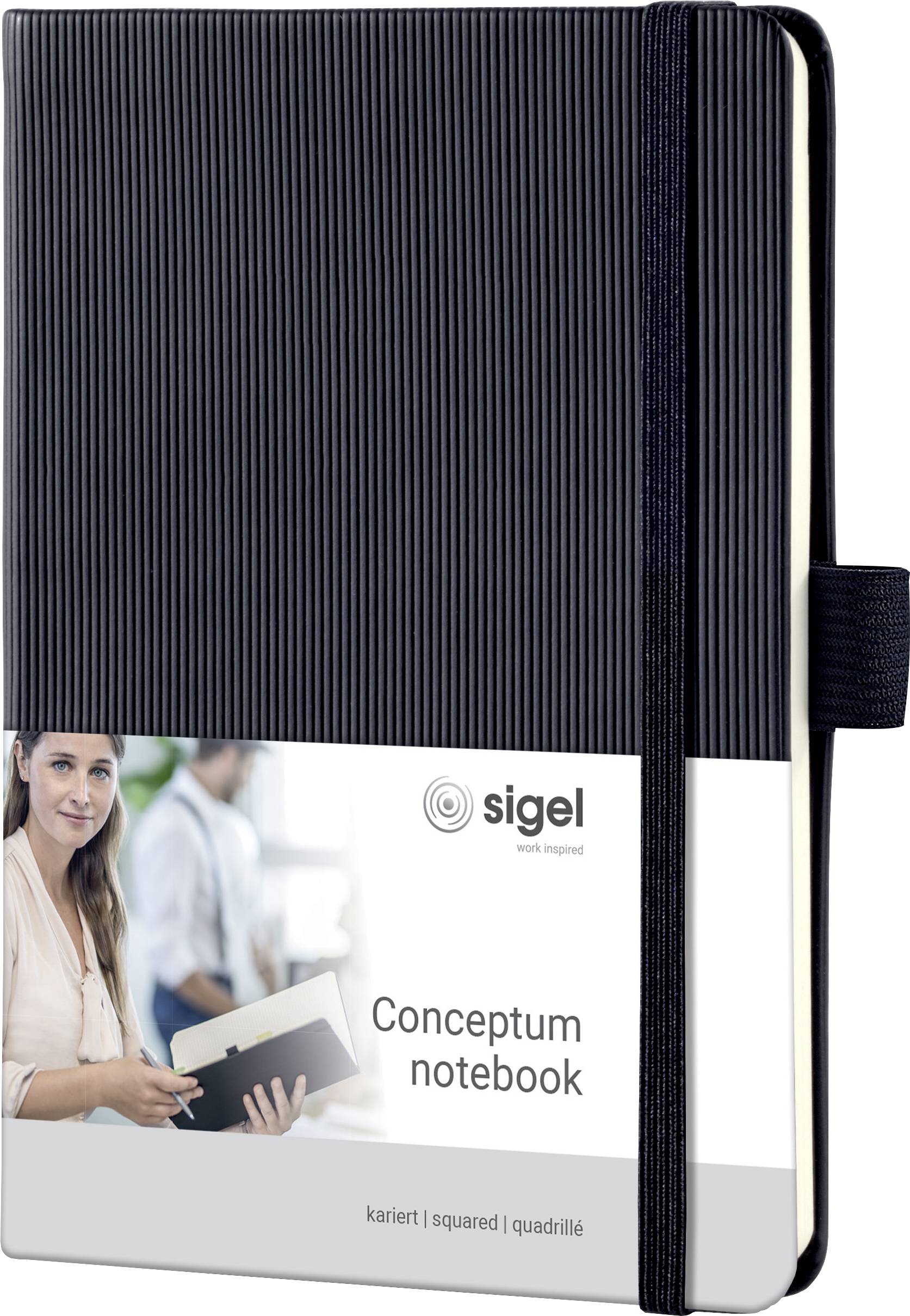 Sigel CONCEPTUM® CO131 Notitieboek Geruit Zwart Aantal pagina's: 97 DIN A6