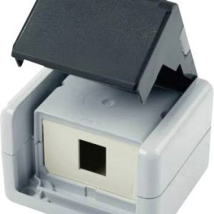 Telegärtner 100021369 Netwerkdoos Opbouw (op muur) Zonder connectoren 1 poort Grijs Telegärtner 100021369 Netwerkdoos Opbouw (op muur) Zonder connectoren 1 poort Grijs