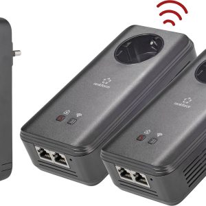 Renkforce PL1200D WiFi Powerline WiFi netwerkkit RF-4660434 1.2 GBit/s Renkforce PL1200D WiFi Powerline WiFi netwerkkit RF-4660434 1.2 GBit/s