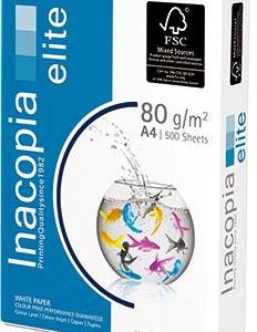 inacopia elite A4 1553992 Printpapier DIN A4 80 g/m² 500 vellen Wit inacopia elite A4 1553992 Printpapier DIN A4 80 g/m² 500 vellen Wit