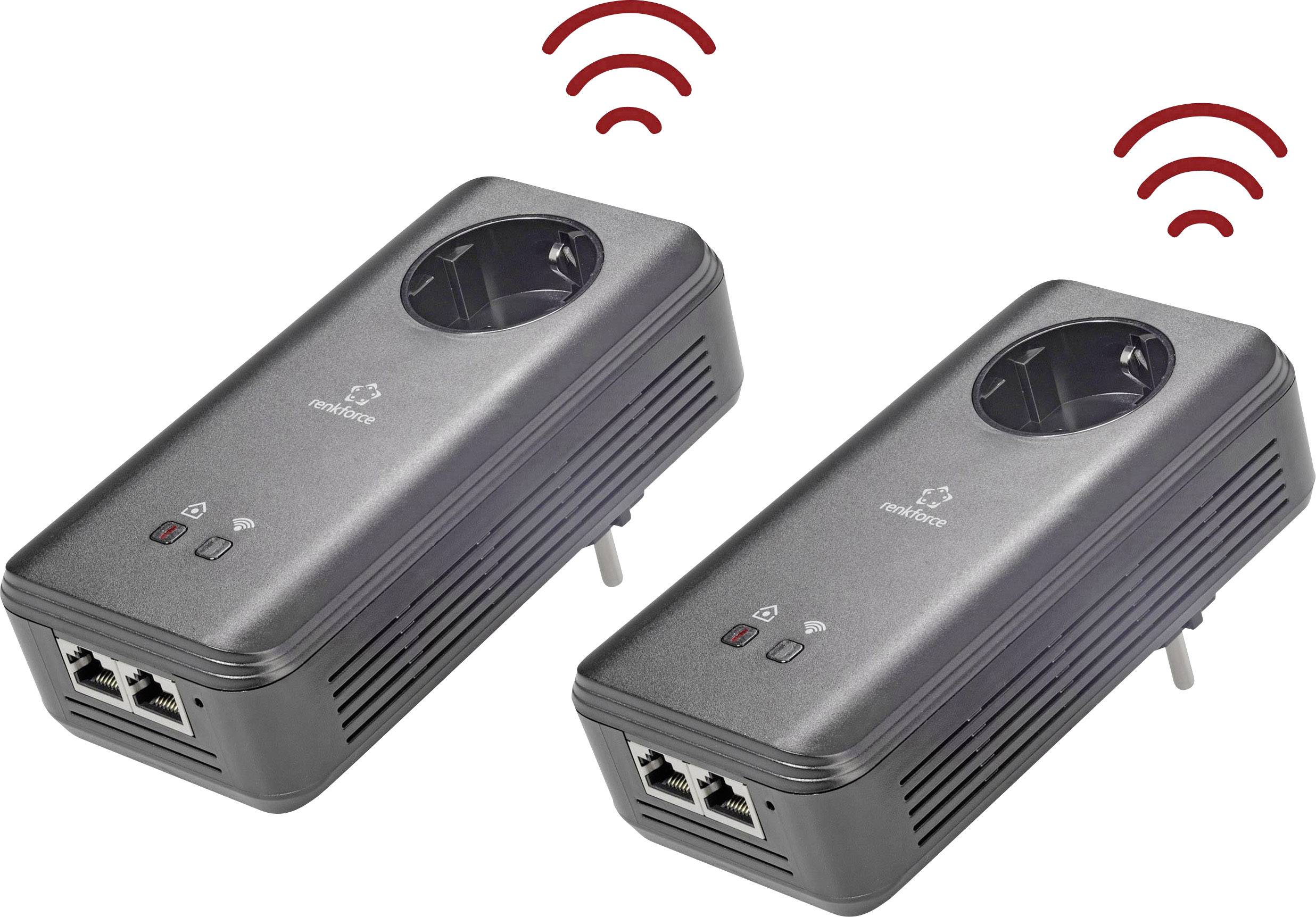 Renkforce PL1200D AC Starter WiFi-accesspoint Starter Kit RF-4665300 1200 MBit/s