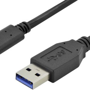 Digitus AK-300136-010-S USB-kabel USB 3.2 Gen1 USB-A stekker, USB-C stekker 1.00 m Zwart Rond, Stekker past op beide man Digitus AK-300136-010-S USB-kabel USB 3.2 Gen1 USB-A stekker, USB-C stekker 1.00 m Zwart Rond, Stekker past op beide man