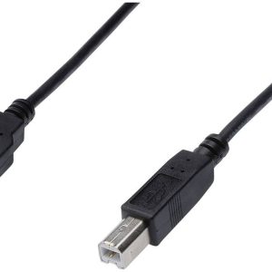 Digitus AK-300105-010-S USB-kabel USB 2.0 USB-A stekker, USB-B stekker 1.00 m Zwart Rond, Afgeschermd (dubbel) Digitus AK-300105-010-S USB-kabel USB 2.0 USB-A stekker, USB-B stekker 1.00 m Zwart Rond, Afgeschermd (dubbel)
