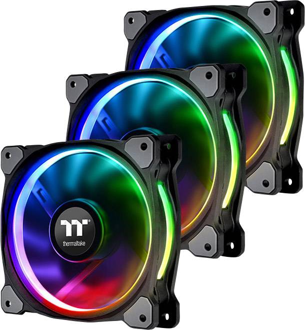 Thermaltake RIING PLUS 14 LED RGB PC-ventilator RGB (b x h x d) 140 x 140 x 25 mm Incl. LED-verlichting