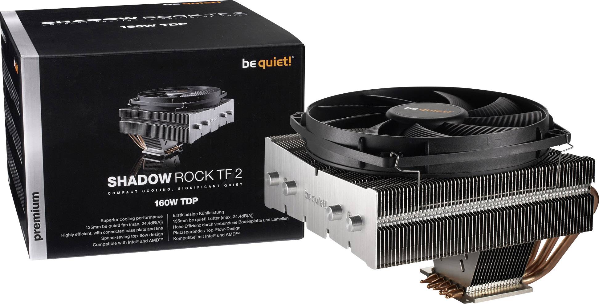 BeQuiet Shadow Rock TF2 CPU-koellichaam met ventilator AMD AM4, AMD AM3+, AMD AM3, AMD AM2+, AMD AM2, AMD FM2+, AMD FM2,