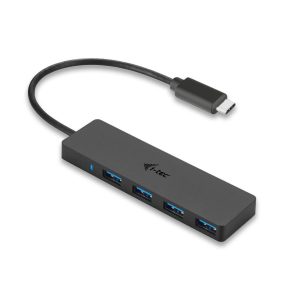 i-tec C31HUB404 C31HUB404 USB-hub 4 poorten USB-A USB 3.0 5 GBit/s Met USB-C stekker Zwart i-tec C31HUB404 C31HUB404 USB-hub 4 poorten USB-A USB 3.0 5 GBit/s Met USB-C stekker Zwart