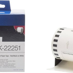 Brother DK-22251 Rol met etiketten 62 mm x 15.24 m Papier Wit 1 stuk(s) Permanent hechtend DK22251 Universele etiketten Brother DK-22251 Rol met etiketten 62 mm x 15.24 m Papier Wit 1 stuk(s) Permanent hechtend DK22251 Universele etiketten