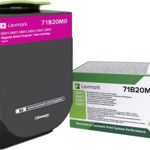 Lexmark Tonercassette (recycling) CS317 CS417 CS517 CX317 CX417 CX517 Origineel Magenta 2300 bladzijden 71B20M0 Lexmark Tonercassette (recycling) CS317 CS417 CS517 CX317 CX417 CX517 Origineel Magenta 2300 bladzijden 71B20M0