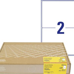 Avery-Zweckform 8018-300 Adresetiketten 199.6 x 143 mm Papier Wit 600 stuk(s) Permanent hechtend Inkjet, Laser (zwart/wi