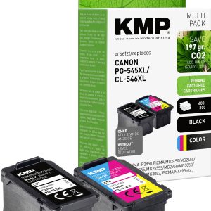 KMP Inktcartridge vervangt Canon PG-545XL, CL-546XL Compatibel Combipack Zwart, Cyaan, Magenta, Geel C97V 1562,4005 KMP Inktcartridge vervangt Canon PG-545XL, CL-546XL Compatibel Combipack Zwart, Cyaan, Magenta, Geel C97V 1562,4005