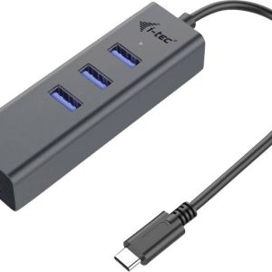 i-tec i-Tec USB-C Metal 3-Port – Hub – 3 x SuperSpeed USB 3.0 + 1 x 10/100/1000 Netwerkadapter 10 / 100 / 1000 MBit/s US i-tec i-Tec USB-C Metal 3-Port – Hub – 3 x SuperSpeed USB 3.0 + 1 x 10/100/1000 Netwerkadapter 10 / 100 / 1000 MBit/s US